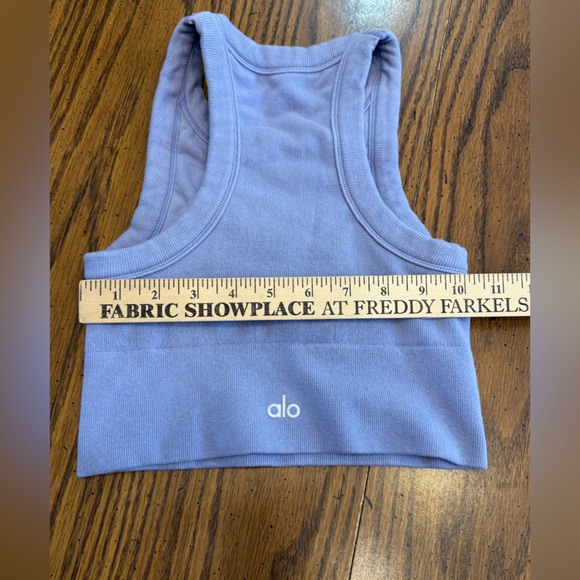 ALO Seamless Delight High Neck Bra – Lilac (Discontinued Color) - Picture 7 of 7